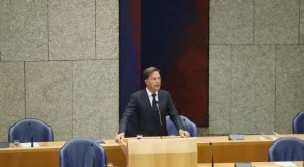 Prime Minister Mark Rutte speaks to MPs about the impact of the tragedy in Beirut. August 11, 2020
