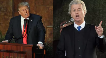 Donald Trump and Geert Wilders 