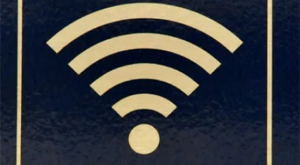 WiFi logo on an NS train