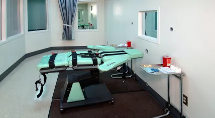Lethal injection room at a prison in Calaforina