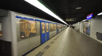Weesperplein subway station in Amsterdam