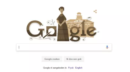 Google Doodle of Aletta Jacobs, 9 Feb 2017