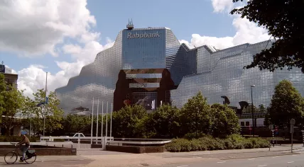 Rabobank building on Croeselaan in Utrecht