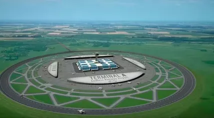 Computer simulation of a circular runway