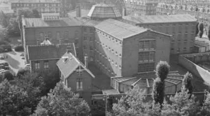 The former prison on Havenstraat in Amsterdam in 1964