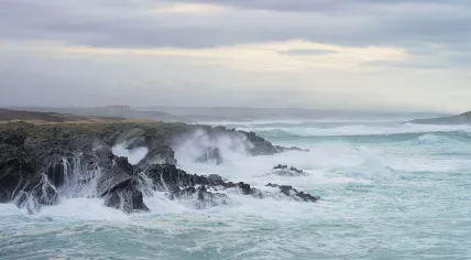 Stormy sea