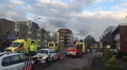 Explosion wipes out the top floor of a retirement home in Veendam, 19 Apr 2017