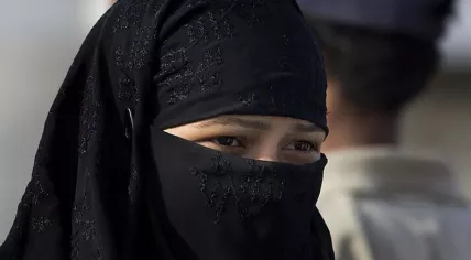 Woman wearing a Niqab