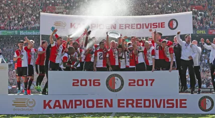 Feyenoord wins the Eredivisie title for the first time in 18 years, 14 May 2017