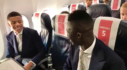 Ajax on the way to Stockholm for the Europa League Finals against Manchester United, 23 May 2017