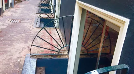 My Red Light district windows in Amsterdam on Boomsteeg