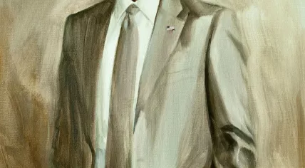 Portrait of Barack Obama, by Amsterdam artist Edwin van den Dikkenberg