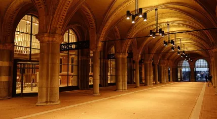 Tunnel under the Rijksmuseum in Amsterdam