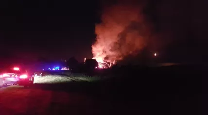 Fires caused by lightning strikes burnt down three homes on Naardermeer in Naarden, 7 Jul 2017