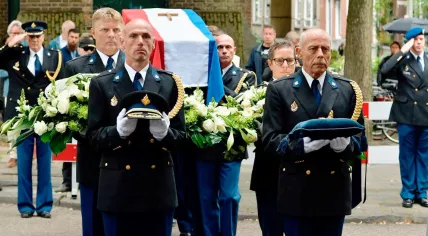 Former National Police Chief Gerard Bouman's funeral, 8 Aug 2017