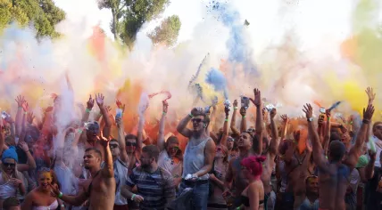 A Holi party in Germany