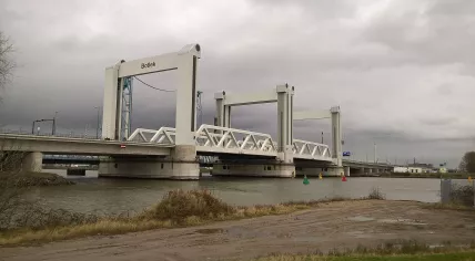The Botlek bridge in Rotterdam