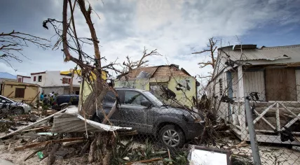 Aftermath of Hurricane Irma on Sint Maarten, 7 Sept 2017