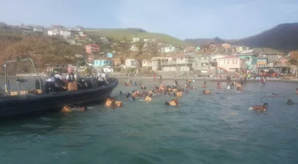 Dutch marines deliver emergency relief to Dominica after Hurricane Maria, 25 Sept 2017