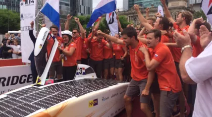 The Nuon Solar Team from Delft wins the Bridgestone World Solar Challenge for the 7th time, 12 Oct 2017