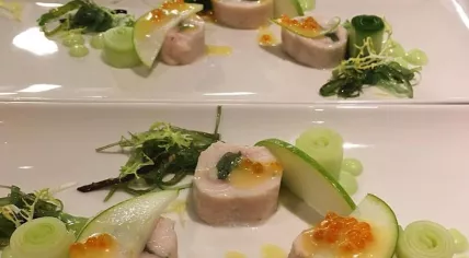 Trout dish at Sukade in Meppel