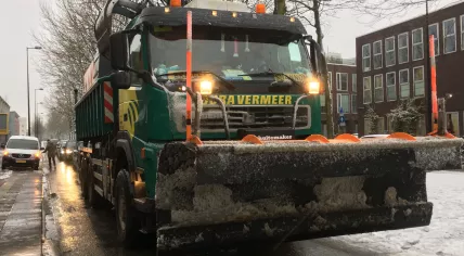 Snowplow in Amsterdam