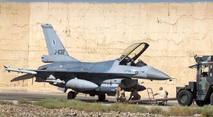 Dutch Air Force F-16 in the Middle East