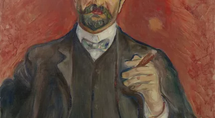 Portrait of German scientist Felix Auerbach by Norse artist Edvard Munch, 1906