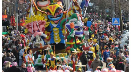 Carnival celebration in Schaijk, known during the festival event as Moesland. Oct. 27, 2013