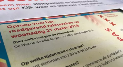 Ballot for the referendum on the Intelligence and Security Law, 21 March 2018