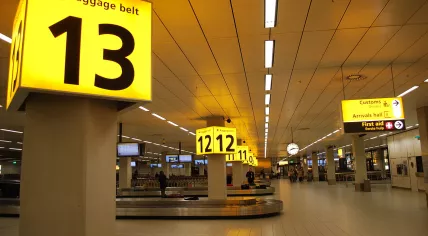 Baggage belts at Schiphol