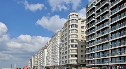 Albert I promenade in Oostende, Belgium