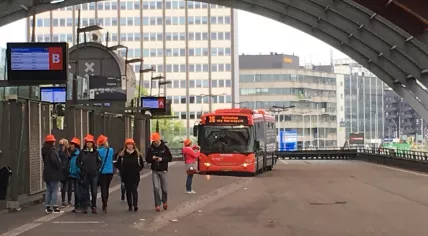 King's Day celebrators in Amsterdam, 27 April 2018