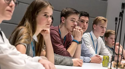 The first meeting of the Dutch police's new youth council, 16 April 2018