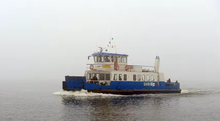 A GVB ferry in Amsterdam