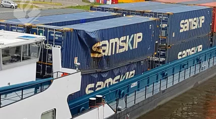 Container ship crashed into a railway bridge in Gouda, 13 May 2018