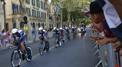 The first stage of Vuelta a España 2017 in Nimes, France
