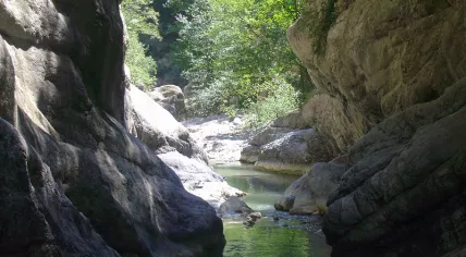Raganello gorge in Italy