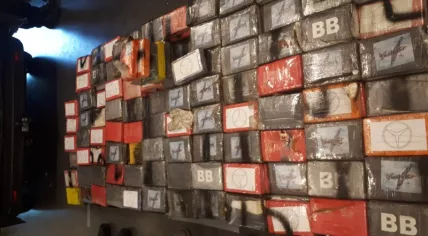473 kilos of cocaine found in a hidden compartment in a delivery van on the A2 in Amsterdam, 11 Sept 2018