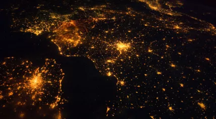 Northwestern Europe at Night