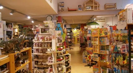 Inside Pim's Olifant toy store in Utrecht