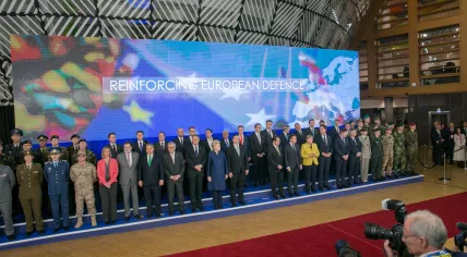 Rutte, Macron, Merkel at European Council 2017
