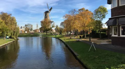 Sunny day at Molen de Valk in Leiden, 6 November 2018
