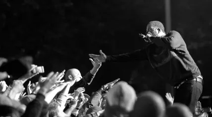 Wu-Tang Clan's Method Man on stage in Moscow, Sept 2016