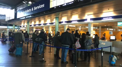 Schiphol passengers train tickets