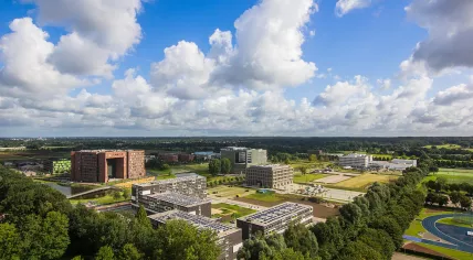 Panorama of the campus of Wageningen University & Research in 2016