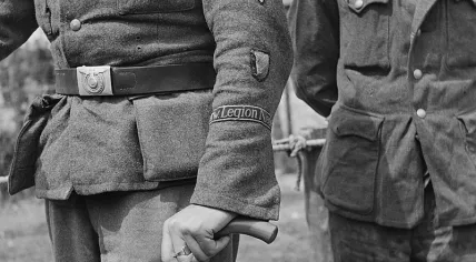  Man in a uniform of the Freiwilligen Legion Niederlanden shortly after World War II
