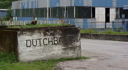 Dutchbat headquarters in Potocari, near Srebrenica, in Bosnia