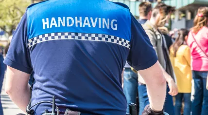 Enforcement officer in Amsterdam, 7 May 2017