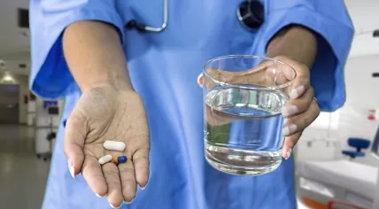 Doctor with medicine